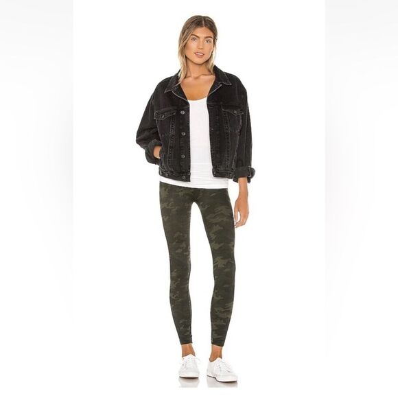 SPANX Pants - SPANX Look at Me Now Seamless Leggings | Green Camo | Small | Retail $118